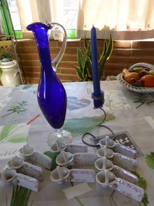 Per un' Bello Tavolo Da Partito IN Blu Grande Set - Bild 1 von 1