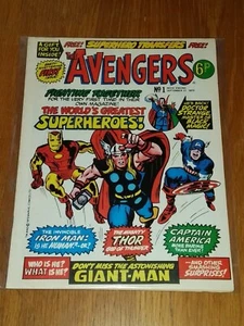 AVENGERS #1 VF (8.0) 22ND SEPTEMBER 1973 MARVEL BRITISH WEEKLY COMIC - Picture 1 of 1
