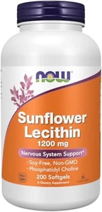 Sunflower Lecithin 1200 mg Soy-Free, Non-GMO - 200 Softgels - Picture 1 of 12