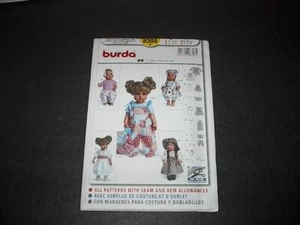 Burda Pattern 8308 Adorable Clothes for Med 12"~14" & Large 16"~18" Baby Dolls U - Picture 1 of 3