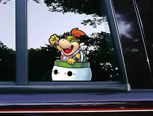 Calcomanías de vinilo para coche Bowser Koopa Jr Peeker ventana para consola Nintendo 64 Switch 2 - Imagen 1 de 4