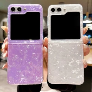 For Samsung Galaxy Z Flip 5 Flip 4 Flip 3 Cute Marble Pattern Case Cover Shell - Picture 1 of 15