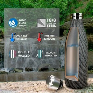 Tadge Goods Insulated Stainless Steel Water Bottle - Endangered Species Edition - Picture 1 of 6