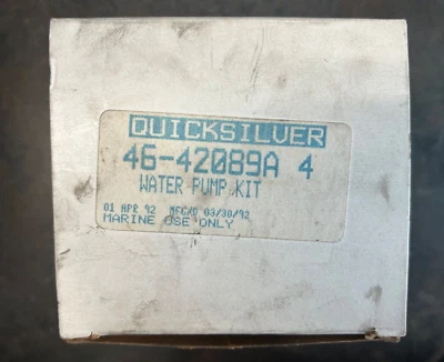 Kit de reparación de bomba de agua US29E Mercury Quicksilver 42089A4 reemplazado 42089A5 nuevo de stock Foto 1 de 3