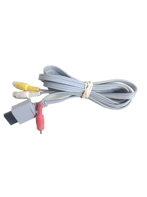 RCA Cable For Nintendo Wii Mini Wii U Cord Audio Video AV Composite WiiU RV-009 - Image 1 of 4