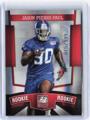 2010 Donruss Elite #176 Jason Pierre-Paul Rookie RC #'d /999 - Image 1 of 2