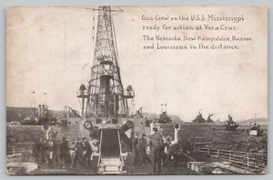 US Invasion of Mexico Battle of Veracruz / Mexican Revolution 1914 US Battleships - Bild 1 von 2