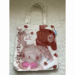 Sugarbunnies Sanrio Tote Bag Rare Retro Heisei Era Japan Collectible Brown - Picture 1 of 10