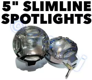 5" 130mm SLIM FITTING SPOT LIGHTS with Guards Suitable for Cars 4x4 Jeep Van etc - Picture 1 of 1
