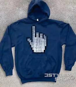 FELPA UNISEX strumento PUNTATORE cursore mano dito icona computer - Imagen 1 de 4