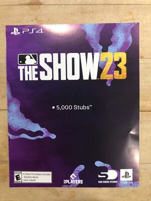 MLB The Show 23 - 5000 Stubs DLC Code PS4 PSN - Image 1 of 2