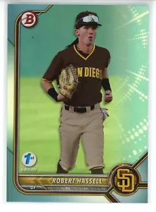 2022 Bowman 1st Edition Sky Blue #133 Robert Hassell (Padres) - Picture 1 of 1
