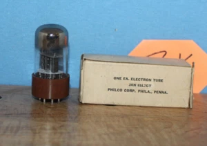 Radio Tubes 6SL7WGT 6SL7GT 6SL7 Philco Military Brown Base USA NOS - Picture 1 of 3