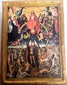 Second Coming Last Judgement Ecclesiastical Roman Catholic Icon Plaque - Picture 1 of 5
