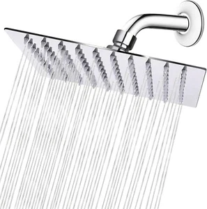 Regenduschkopf, High Flow Edelstahl Eckig Regendusche - Bild 1 von 8