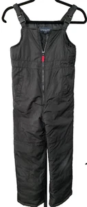 London Fog Kids Snow Bib Overalls Ski Pants Black Medium 10/12 Adjustable Unisex - Picture 1 of 6
