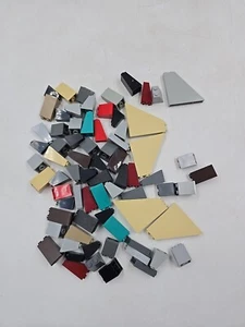 Lot of LEGO Slope Brick 1X2 2X2 1X6 3039 Black Grey Red ZA13 Angle Degree Brick - Picture 1 of 1