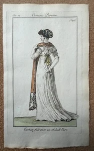 1803 Journal des Dames Costume Parisien Ladies' Fashion (529) Turkish Shawl - Picture 1 of 3