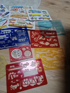 Schablonen Buchstaben Zahlen Fahrzeuge Malen Tiere - Bild 1 von 8