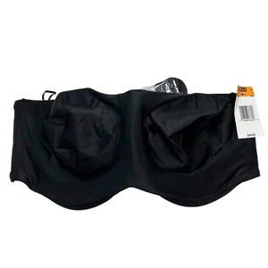 Lilyette by Bali Womens 40DD Tailored Strapless Minimzer Bra Black - Picture 1 of 4