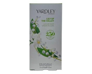 Lily Of The Valley Luxury Soap Pack 3 X 3.5 Oz / 100G By Yardley Of London - Picture 1 of 1