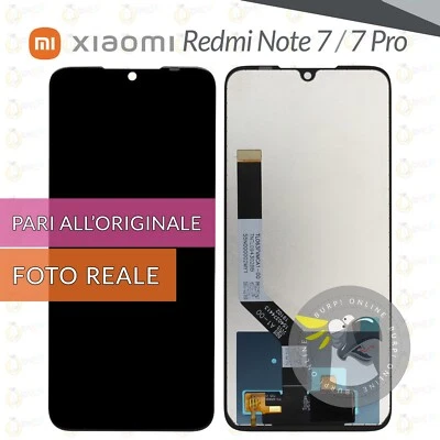DISPLAY XIAOMI REDMI NOTE 7 / 7 PRO M1901F7 SCHERMO LCD VETRO PARI A ORIGINALE