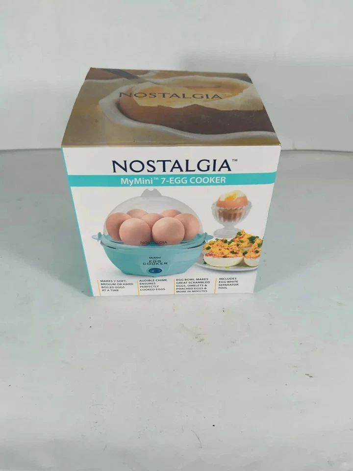 Nostalgia Teal Retro Mini Electric Griddle & Large Hard-Boiled Egg Cooker - Image 1 of 4