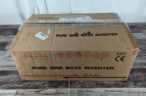 XYZ INVT 3000 vatios inversor de onda sinusoidal pura 12v a 110v 120v remoto 60hz 6000W - Imagen 1 de 8