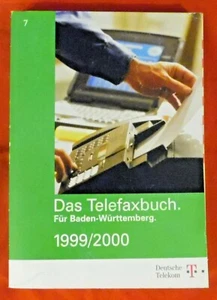 Das Telefaxbuch Für Baden-Württemberg 1999/2000 , SC , Auflage 235.000 Stück - Picture 1 of 3