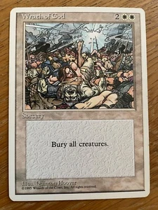 Wrath of God (4th Edition) Magic Karte MtG Zorn Gottes Vintage - Bild 1 von 1