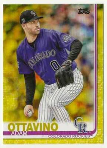 2019 Topps Series 1 Walgreens Exclusive Yellow Adam Ottavino #106 Rockies - Picture 1 of 2