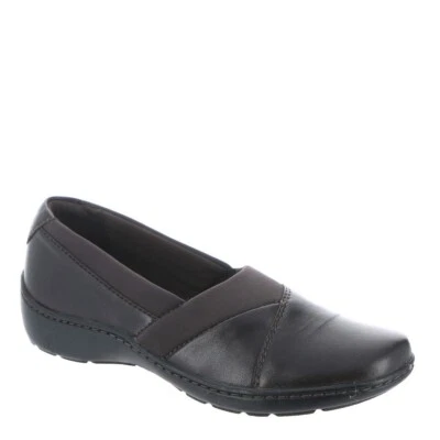 Clarks Cora Charm Para Mujer Sin Cordones Cuero Marrón Oscuro Talla 5.5 M Foto 1 de 4