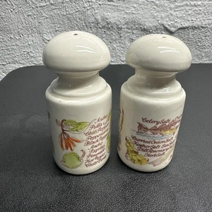 1980 Avon Ceramic Harvest Country Kitchen Salt & Pepper Shakers - Picture 1 of 16