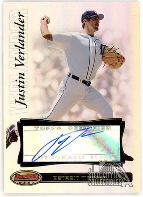 Justin Verlander 2007 Bowman's Best Autograph Card #43 - Image 1 of 2