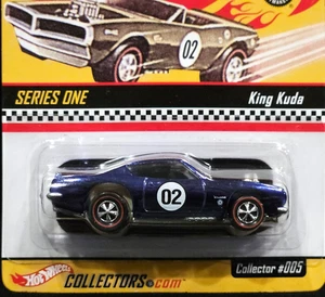 Hot Wheels King Kuda RLC Neo-Classics Red Line Club Car HWC 08908/10000 Blue - Picture 1 of 4