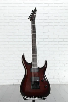 Guitarra elétrica ESP LTD Deluxe MH-1000 EverTune - marrom escuro Sunburst - Imagem 1 de 4