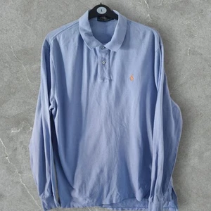 Polo Ralph Lauren Shirt Large Mens Light Blue Shirt Long Sleeved Buttoned Down - Picture 1 of 4