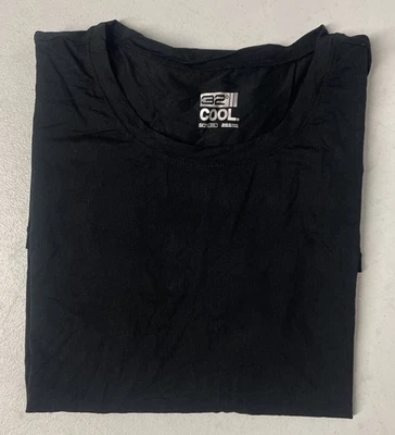 Camiseta 32 Degrees Cool Para Hombre Air Mesh Cuello Redondo NEGRA XXL Secado Rápido Foto 1 de 4