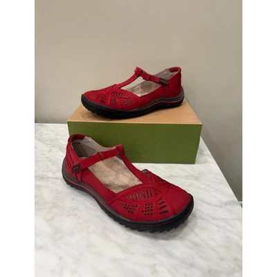 Jambu Bridget Red Mary Janes 7 37 Shoes Waterproof Vegan - Image 1 of 4