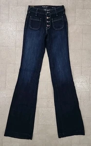 Ariat Denim Slim Trouser High Rise Gabriella Jean Womens Ariat 25XL - US Size 0 - Picture 1 of 11