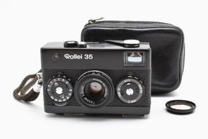 Meter Works [MINT++ with/ Case] Rollei 35 Singapore Film Camera Black From JAPAN - Picture 1 of 24