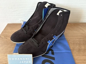 Zapatos de Boxeo de Lucha ASICS EX-EO 26.5cm (US 8.5) Modelo Antiguo NEGRO × AZUL NUEVO - Imagen 1 de 15