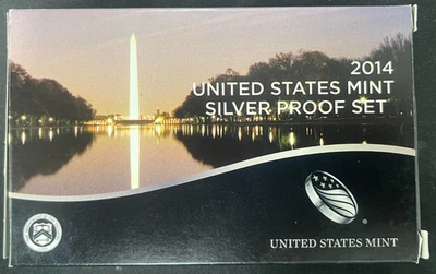 2014 Silver Proof Set U.S. Mint Original Government Packaging OGP COA - Image 1 of 3