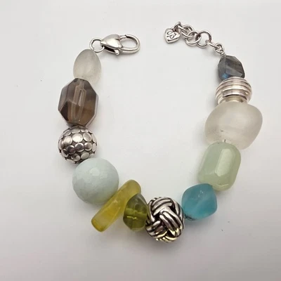 Pulsera Brighton Sea Candy Piedras Multicolores Placa Plata 7.5" ENVÍO GRATUITO $ Foto 1 de 4