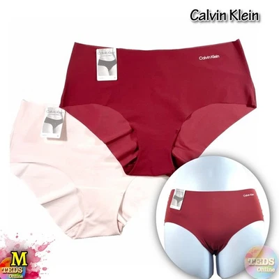 NWT 2-Pack Calvin Klein Women's M Invisibles Microfiber Stretch Hipster D3429 - Image 1 of 4