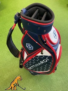 Bettinardi Milled USA Tour Staff Stand Bag Leather 6-Way - Picture 1 of 12