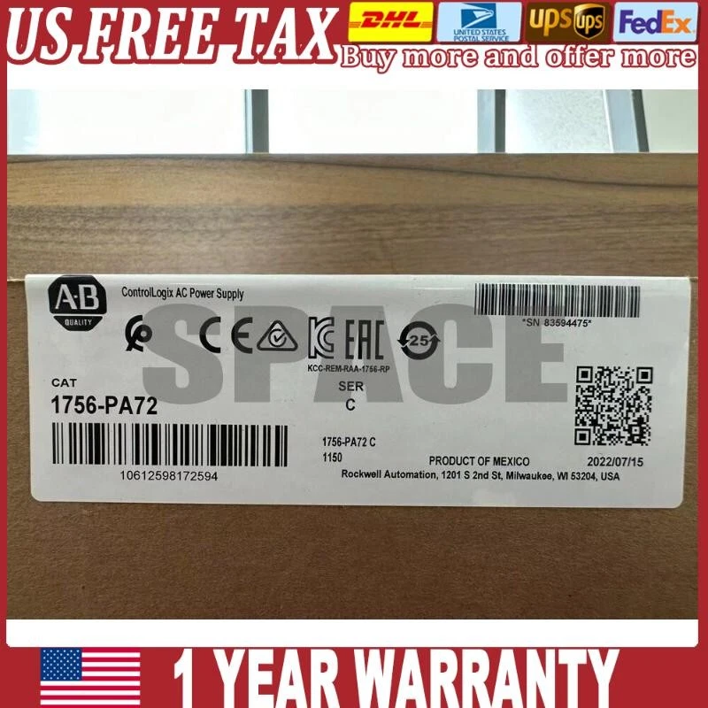 Allen-Bradley 1756-PA72 ControlLogix AC Power Supply