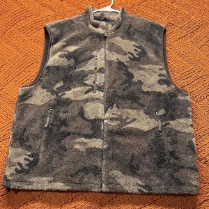 Cabelas Wooltimate Hunting Vest Mens 2XL Tall Camo Outfitter Wind Resistant - Picture 1 of 11
