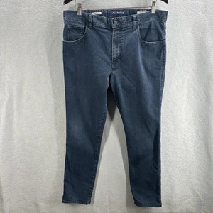 Alberto Jeans Uomo 35 X 34 Lusso T400 Stone Modern Fit Dual FX Denim 8237 Blu - Foto 1 di 14
