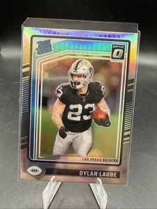 2024 Panini Donruss Optic Dylan Laube Rated Rookie Holo Prizm RC #230 Raiders - Bild 1 von 2